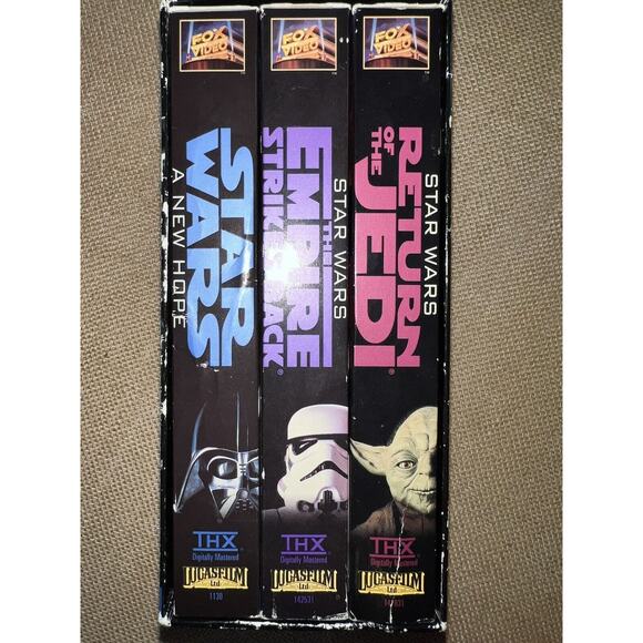 STAR WARS TRILOGY--Boxed 3 VHS Set, Vintage - Picture 1 of 6